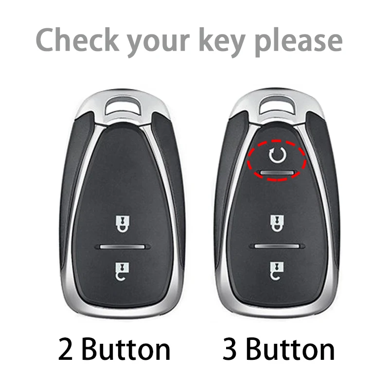 2 3 Buttons TPU Car Remote Smart Key Case Cover for Chevrolet Cruze Spark Camaro Volt Bolt Trax Malibu Auto Key Shell Keychain
