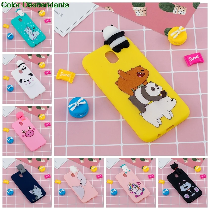 Soft TPU Case For Coque Samsung Galaxy J7 2017 J730 J730FM SM-J730FM Case Silicone Panda Unicorn Back Cover For Samsung J7 2017