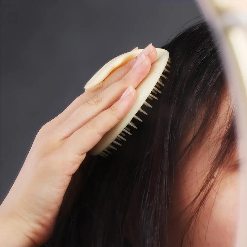 Exfoliate Soft Scalp Massage Brush Remove Dandruff Care for The Scalp Hair Washing Comb Wet and Dry Portable Shower Brush Gifts