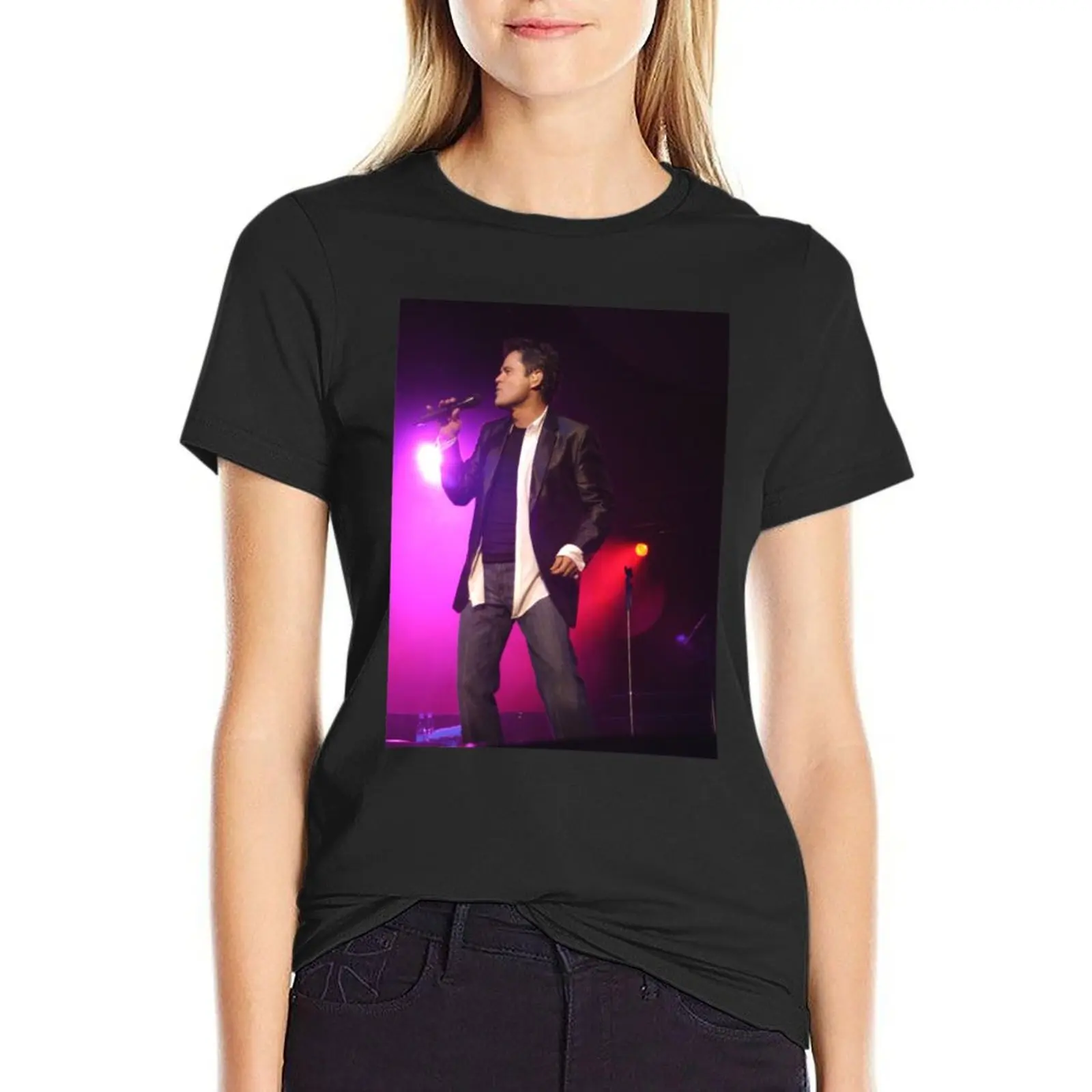 Donny Osmond in Concert T-Shirt summer clothes summer tops Female clothing western t shirts for Women