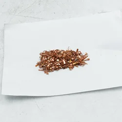 Aluminum Brass Copper Bronze Titanium Shavings Swarf Metal Confetti CNC