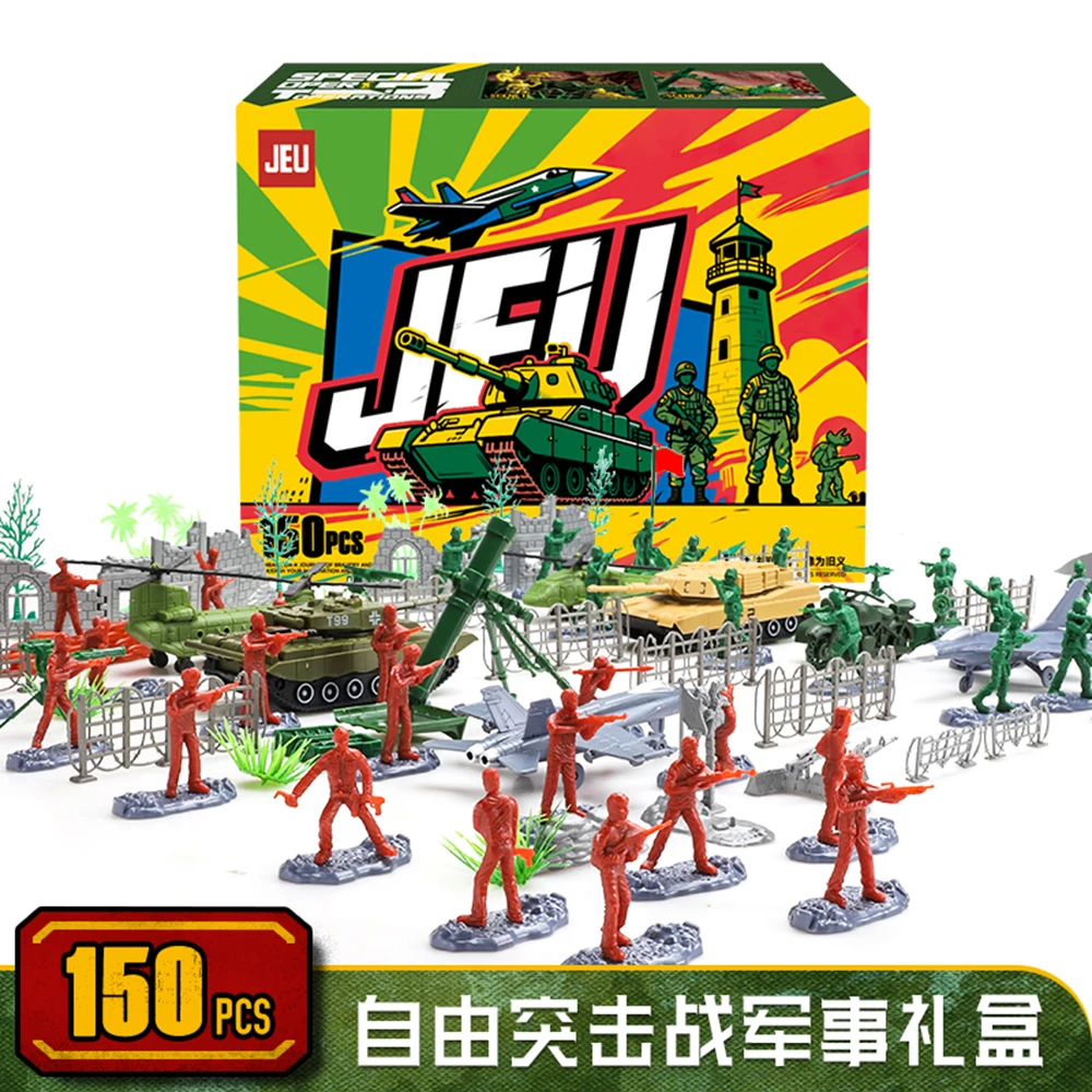 ViiKONDO Army Men Toy Military Box Playset Plastic Soldier Figure