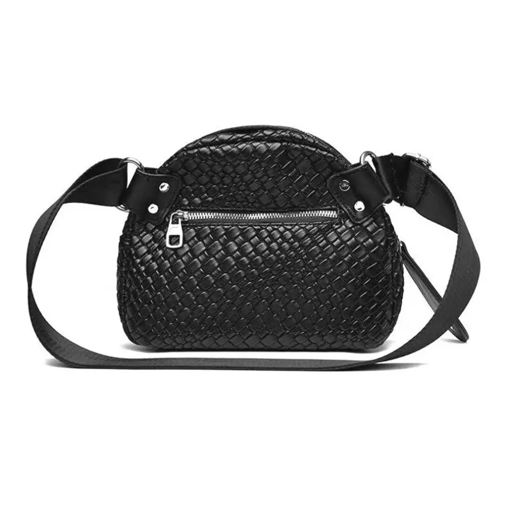 Luksusowa marka Shell Bag Women Crossbody Bag Woven pattern Shoulder Bags Leather Chest Bag Fashion Phone Purses Ladies Waist Bags