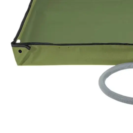 Foldable Shower Base Portable Camping Shower Tray With Drain Pipe 80x80cm Oxford Cloth Water Basin For Tent Beach Car Pet Bath
