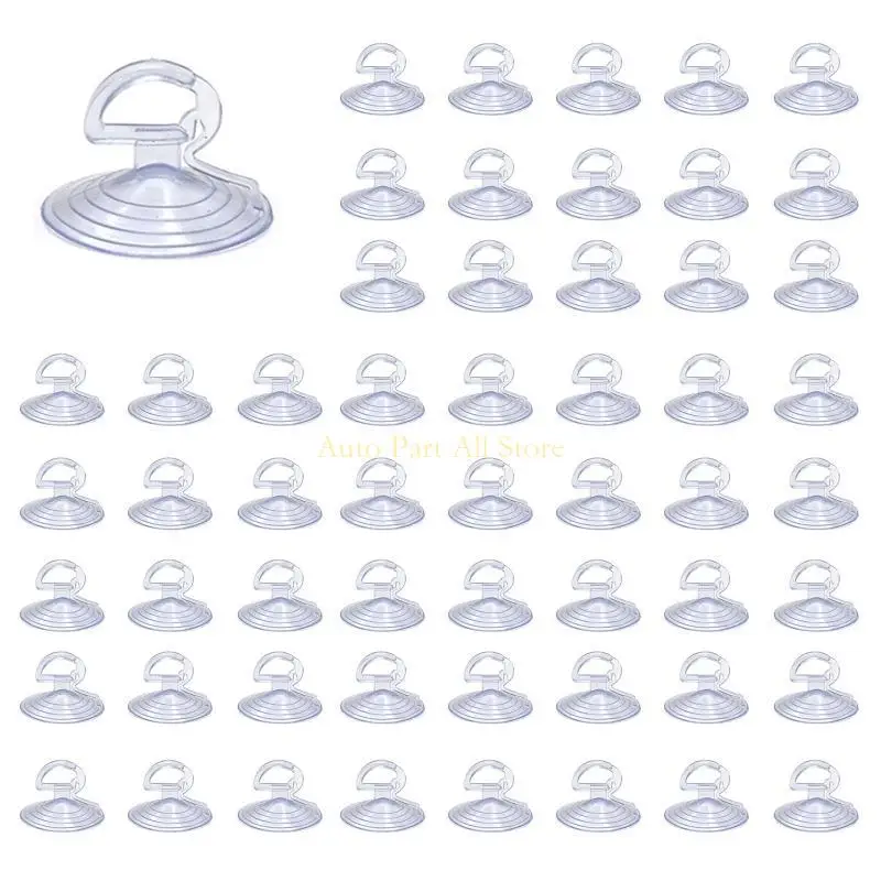 

J0MA 100 pcs Reusable Heavy Duty Suction Cups Tie Downs with Pull Rings Plastic Suck