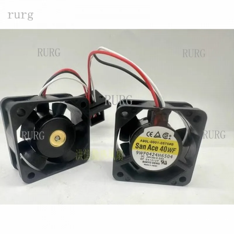 L para Ventilador SANYO A90L-0001-0575 # Ventilador B 9WF0424H6504 DC24V 0,09A FANUC 3 fios 4cm