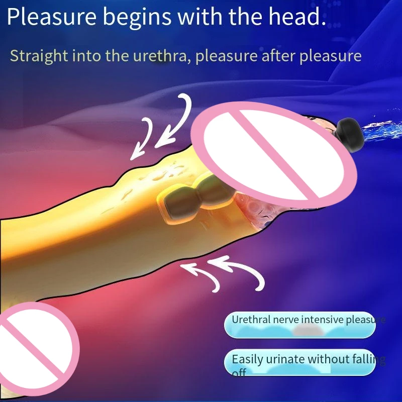 أنبوب الإحليل سيليكون الحصان العين قضيب الجوف دسار القذف تأخير الاختراق مثير لك للرجال مجرى البول المتوسع ديك تحفيز