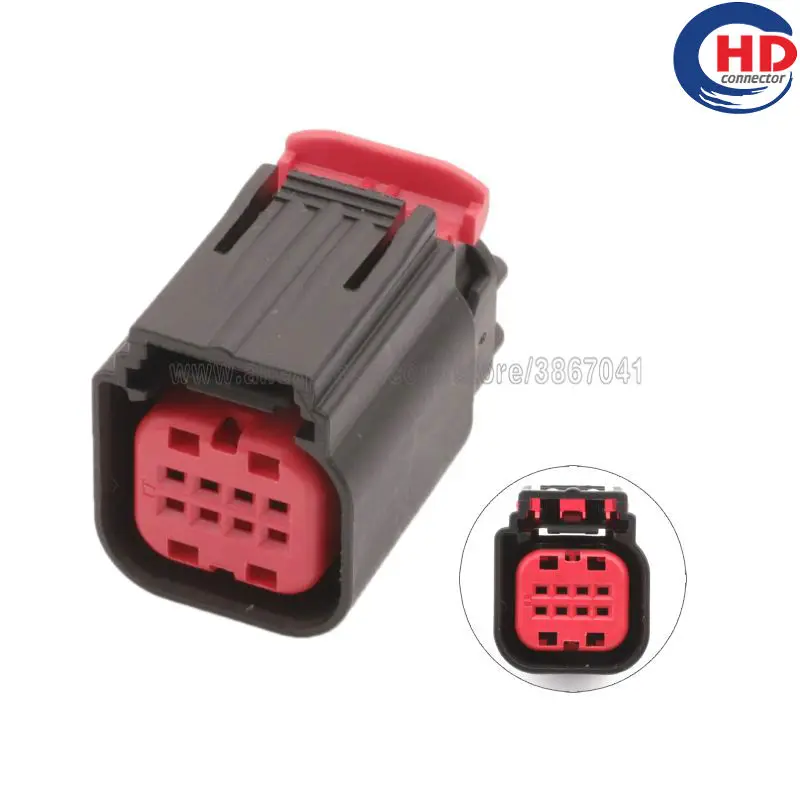 

8pin auto waterproof electric plastic wire harness connector Reversing radar module plug 1-1411001-0