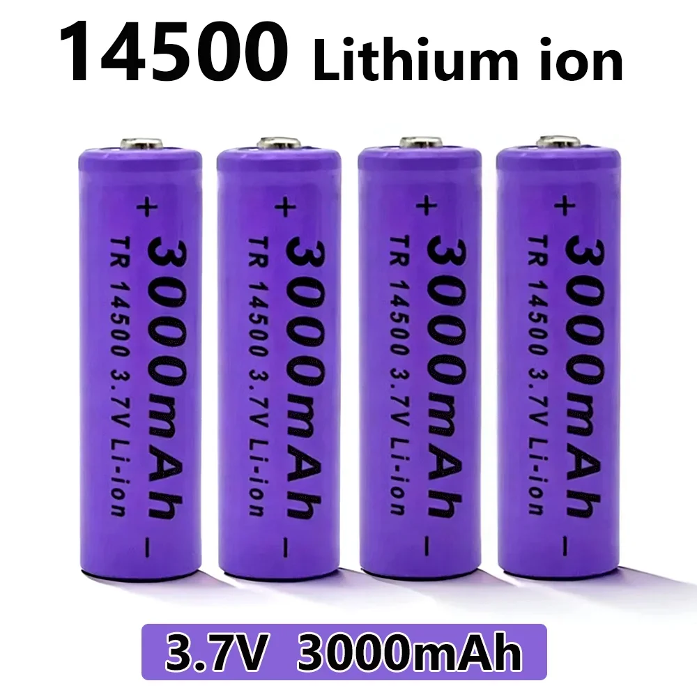 3.7V 3000mAh New 14500 Lithium Battery Rechargeable Battery Flashlight Battery LED Flashlight Toy
