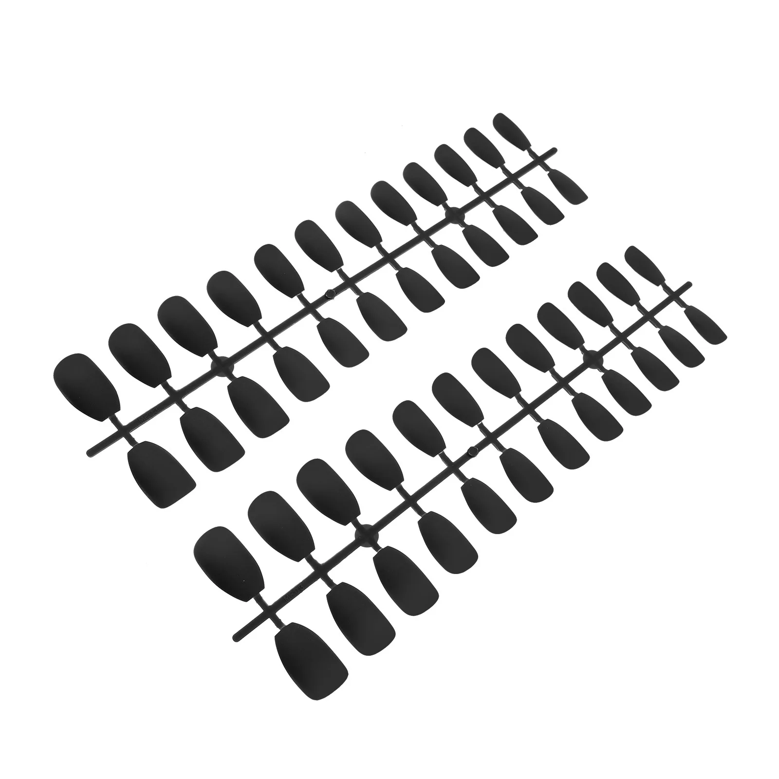 1 Juego de uñas postizas largas, cubierta completa, acabado mate, diseño artístico de uñas elegante para fiesta, decoración de uñas postizas para salón de mujeres