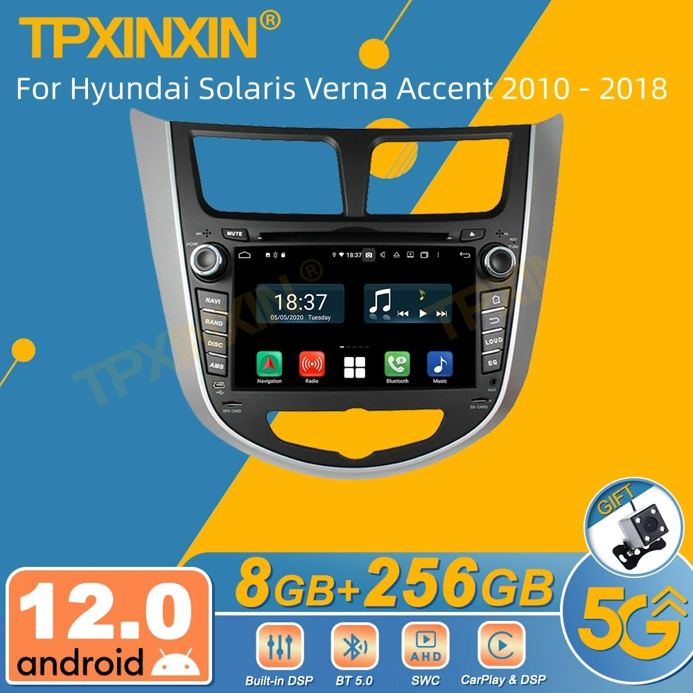 

Автомагнитола для Hyundai Solaris Verna Accent 2010-2018, Android, 2 Din, Авторадио, стереоприемник, GPS-навигатор, мультимедийный плеер