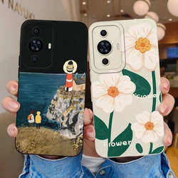 Case For Huawei Nova 11 Pro Smiling Face Pattern Phone Cover For Huawei Nova11 Matte Soft Shell For Huawei Nova11 Pro New Fundas