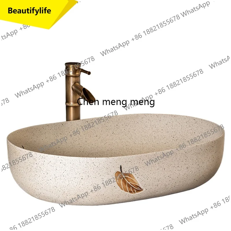 

A53 Chinese basin antique hotel washbasin toilet household sink retro ceramic washbasin