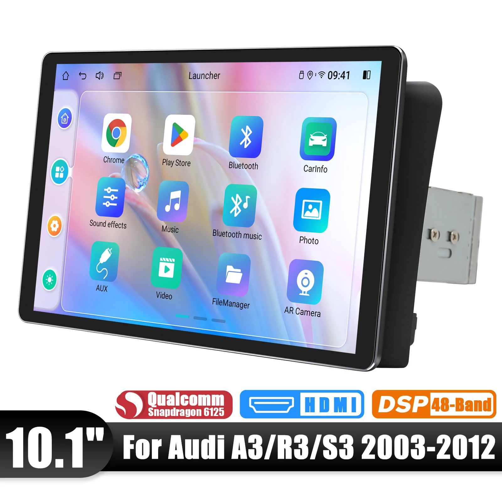 JOYING-وحدة راديو ستريو للسيارة مع سيارة أبل ، أندرويد أتوماتيكية ، أحدث ترقية ، شاشة كبيرة ، أودي A3 R3 S3-بهو ، #5