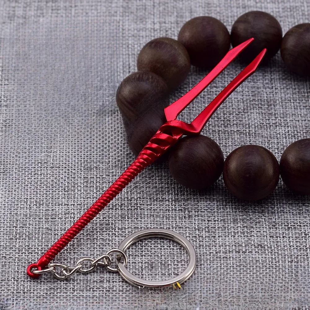 12cm Lance of Longinus Animation peripherals Keychain Model Metal Sword Keychains Ornament Collection Crafts Toys Gift for kids