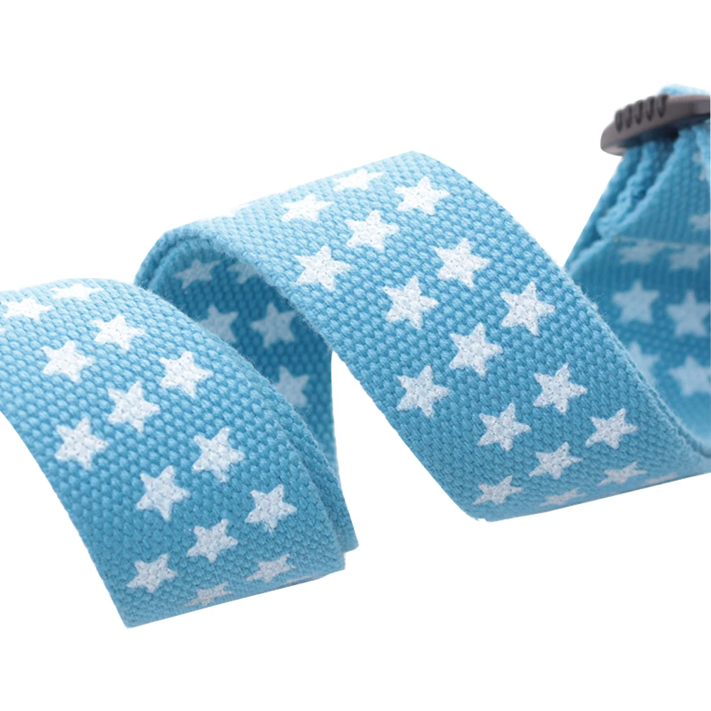 Ukulele Soft Leather Head and Tail Stud Strap Ukulele Cotton Cross Strap Small Fresh Star Design Adjustable Strap