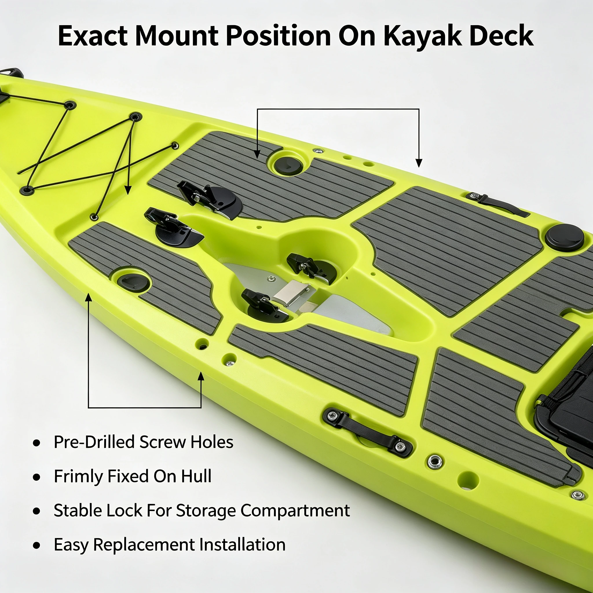 Kayak Pedal Drive Locking Latch, Replacement Quick Release Catch for Fin Drive System & Mount Bracket Accessory