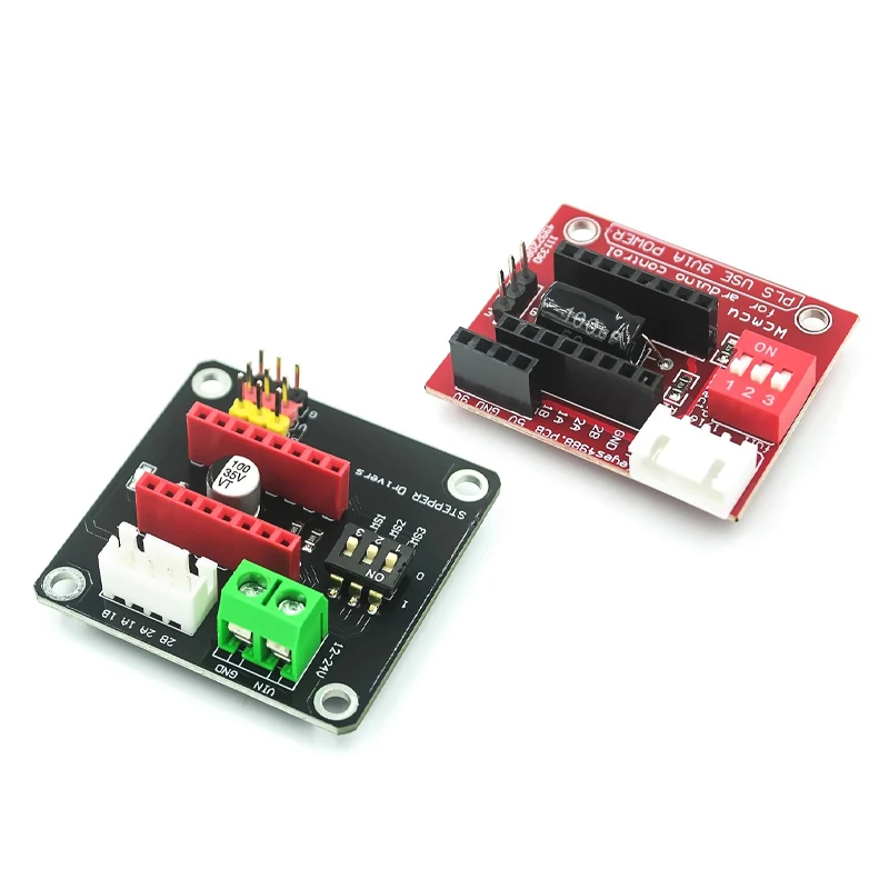 Placa de expansão de driver de motor de passo 42 DRV8825 A4988 Módulo de proteção de controle de impressora 3D ForArduino ForUNO R3 Ramps1.4 DIY Kit One