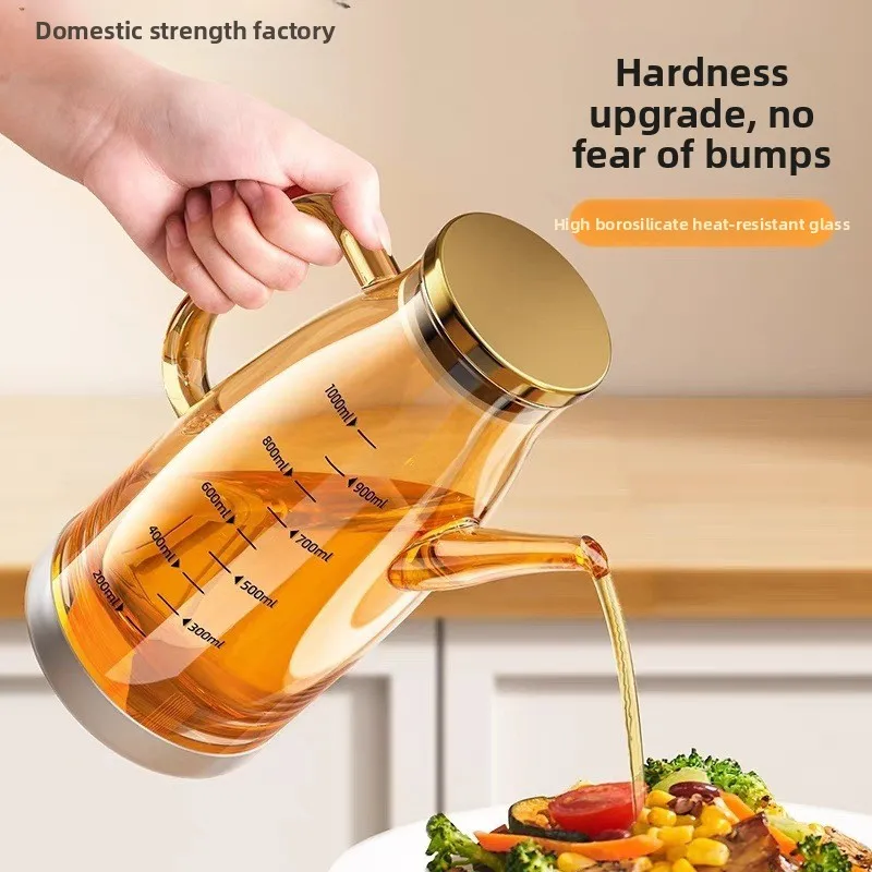 

YFY glass oil pot household kitchen does not hang high-end seasoning bottled vinegar pot