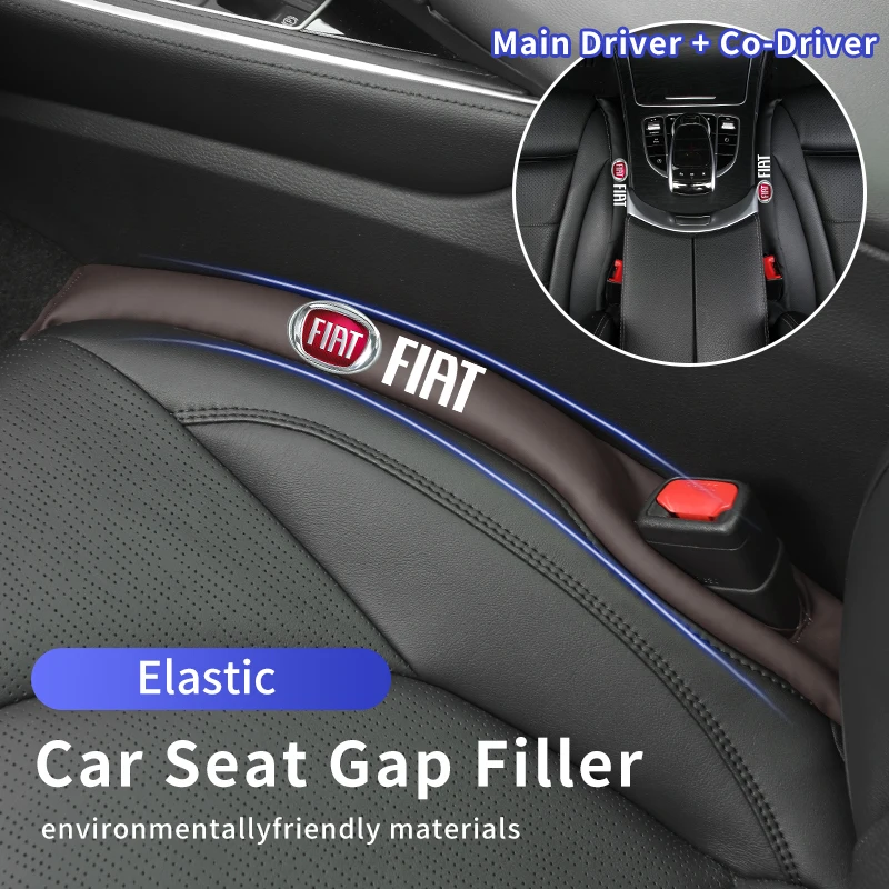 Car Seat Gap Filler Padding Leather Side Seam Plug For FIAT Grande Punto Tipo Stilo UNO Astra Bravo Panda Freemont 500 Linea