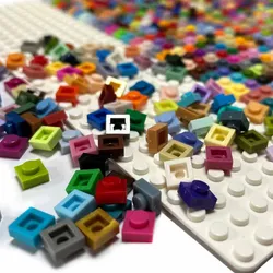 Plate 1x1 3024 Building Block Brick MOC Parts DIY Pixel Art Painting Toy (New Arrival 24 Colors+ 8 Transparent ) 300pcs/Lot