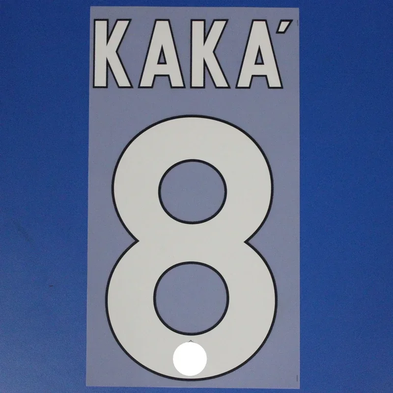 Super A Retro 04/05 08/09 11/12 13/14 14/15 16/17 Ronaldo KAKA ZIDANE number font print, Hot stamping patches badges