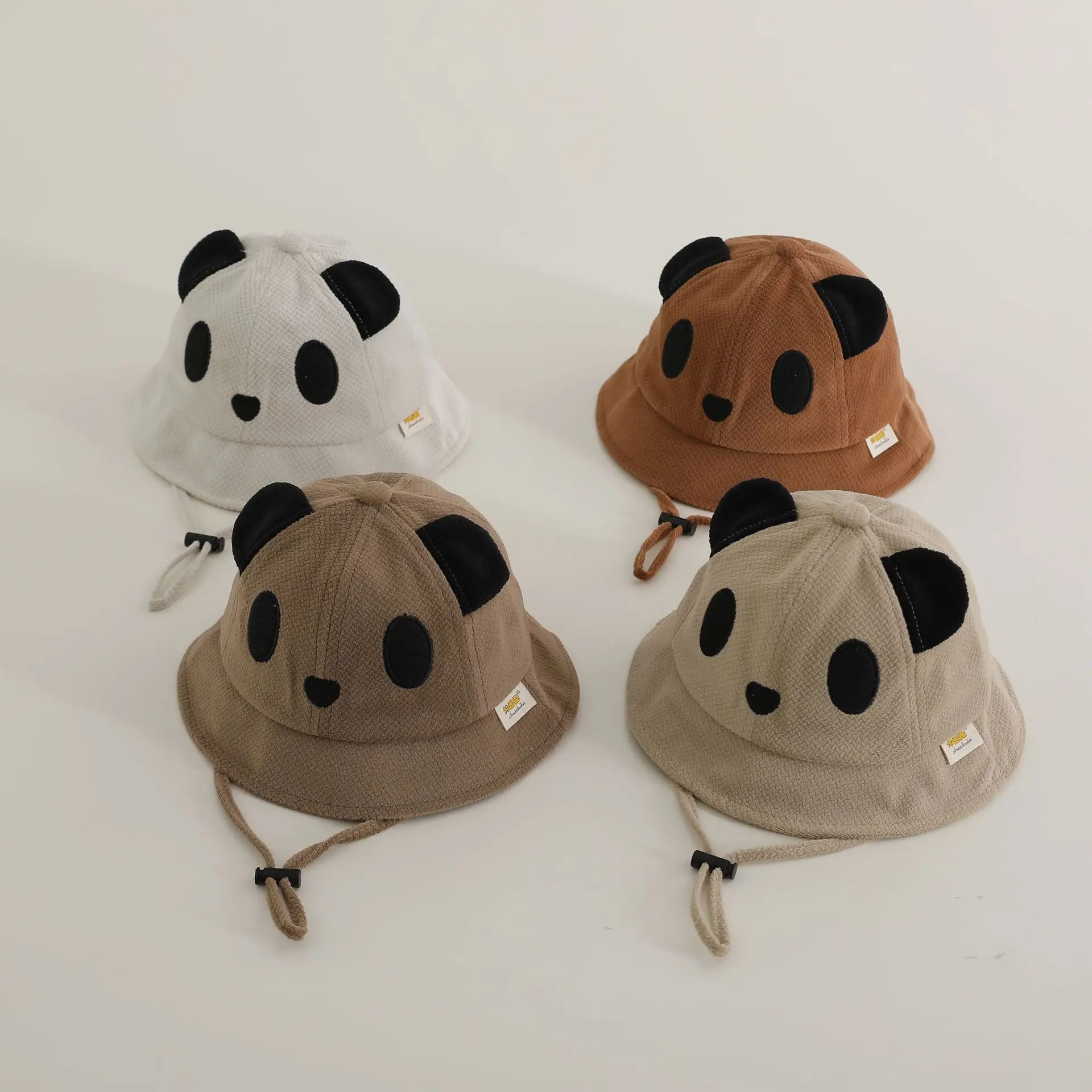 

Cute Baby Autumn Hat With Ears Cartoon Panda Infant Boy Girl Bucket Hat Spring Outdoor Kids Toddler Sunshade Basin Cap