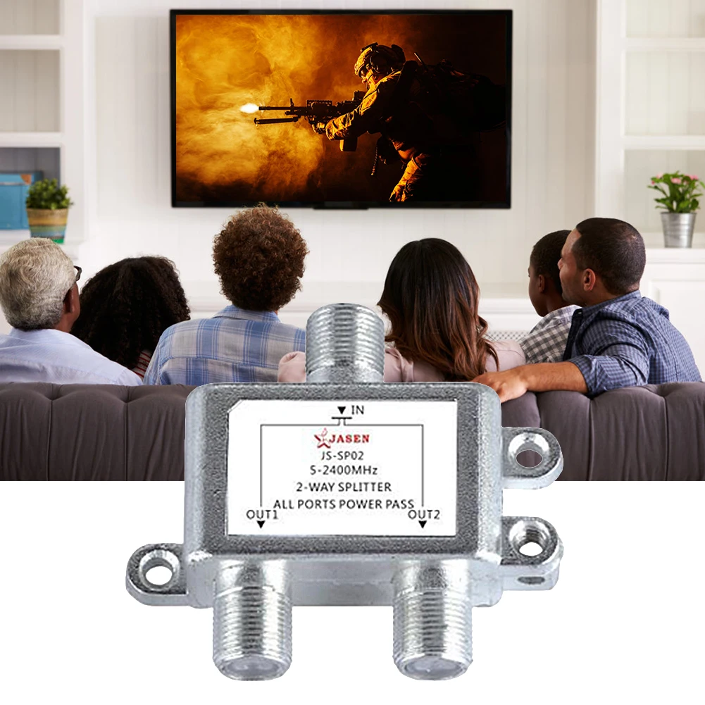 2 In 1 Dual-Use 2 Way Port TV Signal Satellite Sat Coaxial Diplexer Combiner Splitter Combiners Cable Switch Switcher