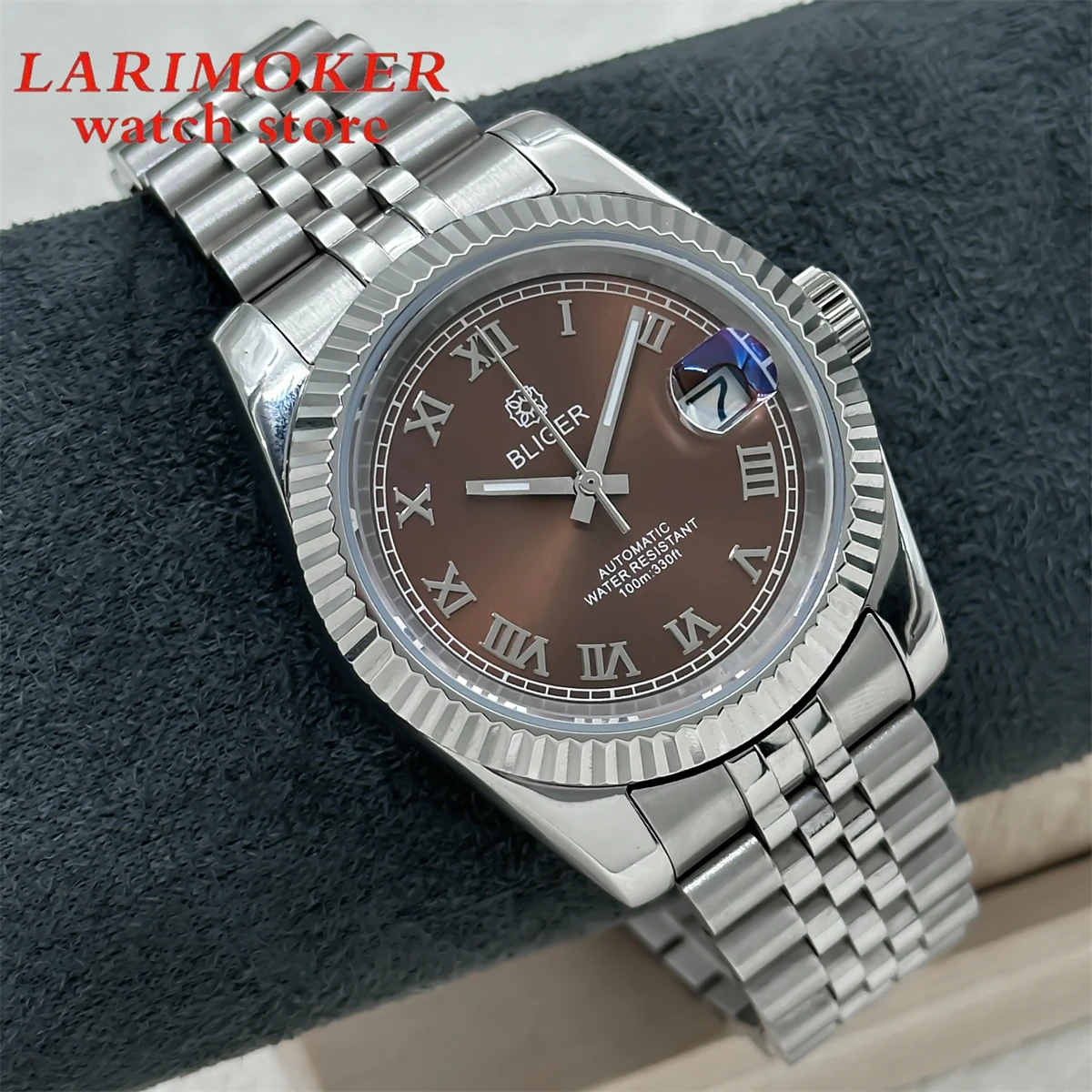 BLIGER 36mm/39mm Men\'s watch Roman Dial Sapphire glass 10ATM waterproof NH35A automatic movement stainless steel bracelet