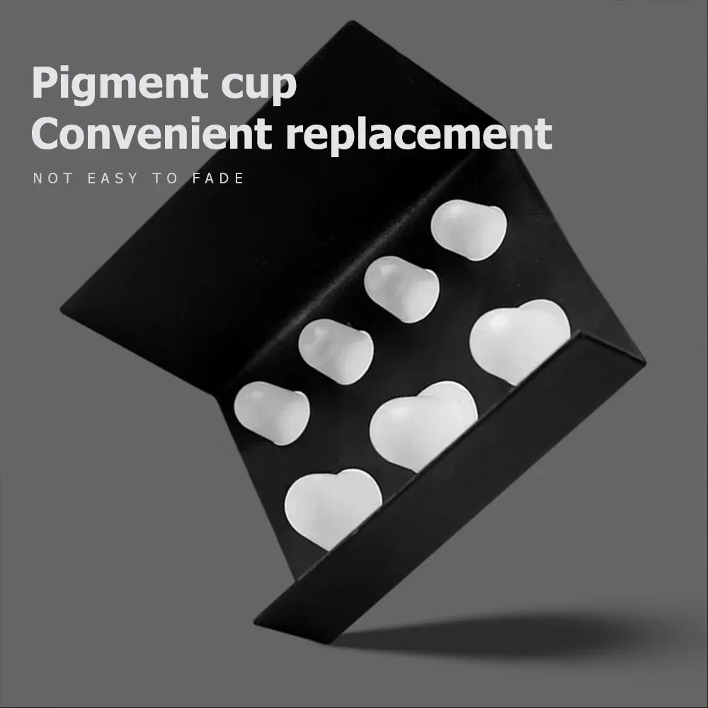 Soporte para vaso para tinta de tatuaje de acero inoxidable/plástico, 7 agujeros/8 agujeros, accesorios para tatuaje, Material de Color artístico, 1 Uds.