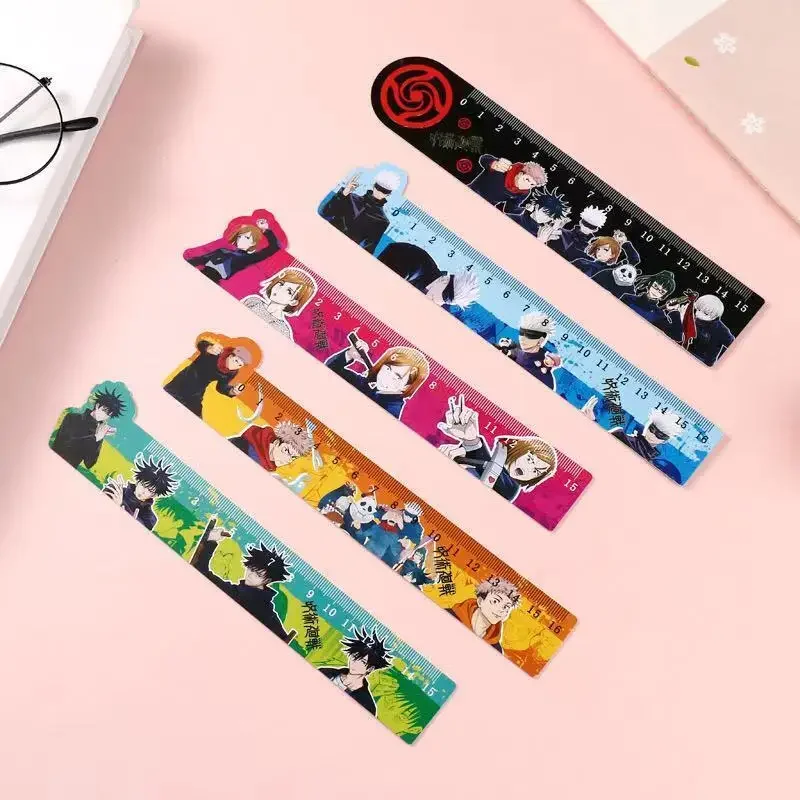 

Jujutsu Kaisen Satoru Fushiguro Megumi Gojo Anime Straightedge Ruler Stationery Decorate Cartoon Gift Cosplay