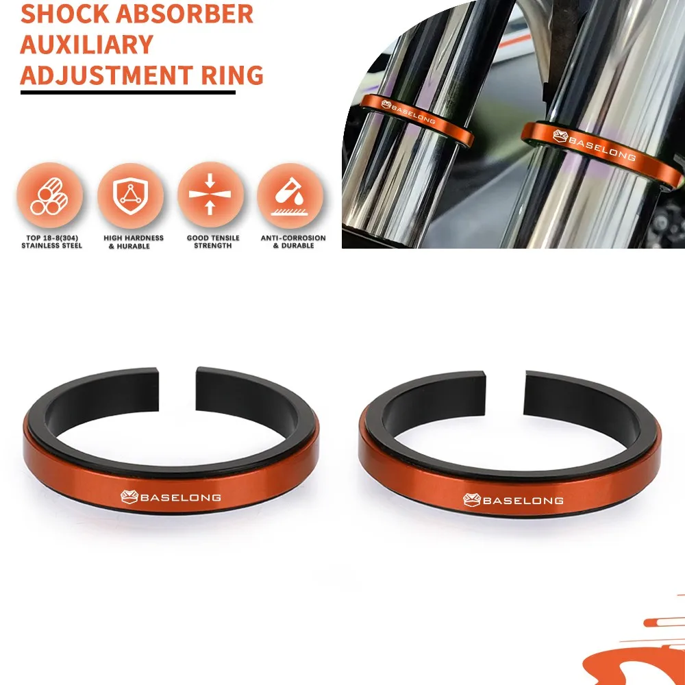 Para 125 200 250 390 640 690 790 890 DUKE 990 1290 Super Duke R GT 1996-2025 41-44mm anillo de ajuste auxiliar de amortiguador