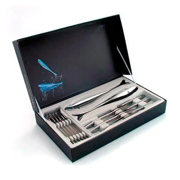 Fish cutlery | 14 pieces with TRENTO gift case