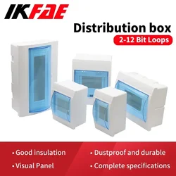 Boîte de protection de distribution murale intérieure, couvercle transparent électrique, boîtes en plastique étanches, 2 voies, 3/3 voies, 4/4 voies, 6/5 voies, 8/9 voies, 12 voies