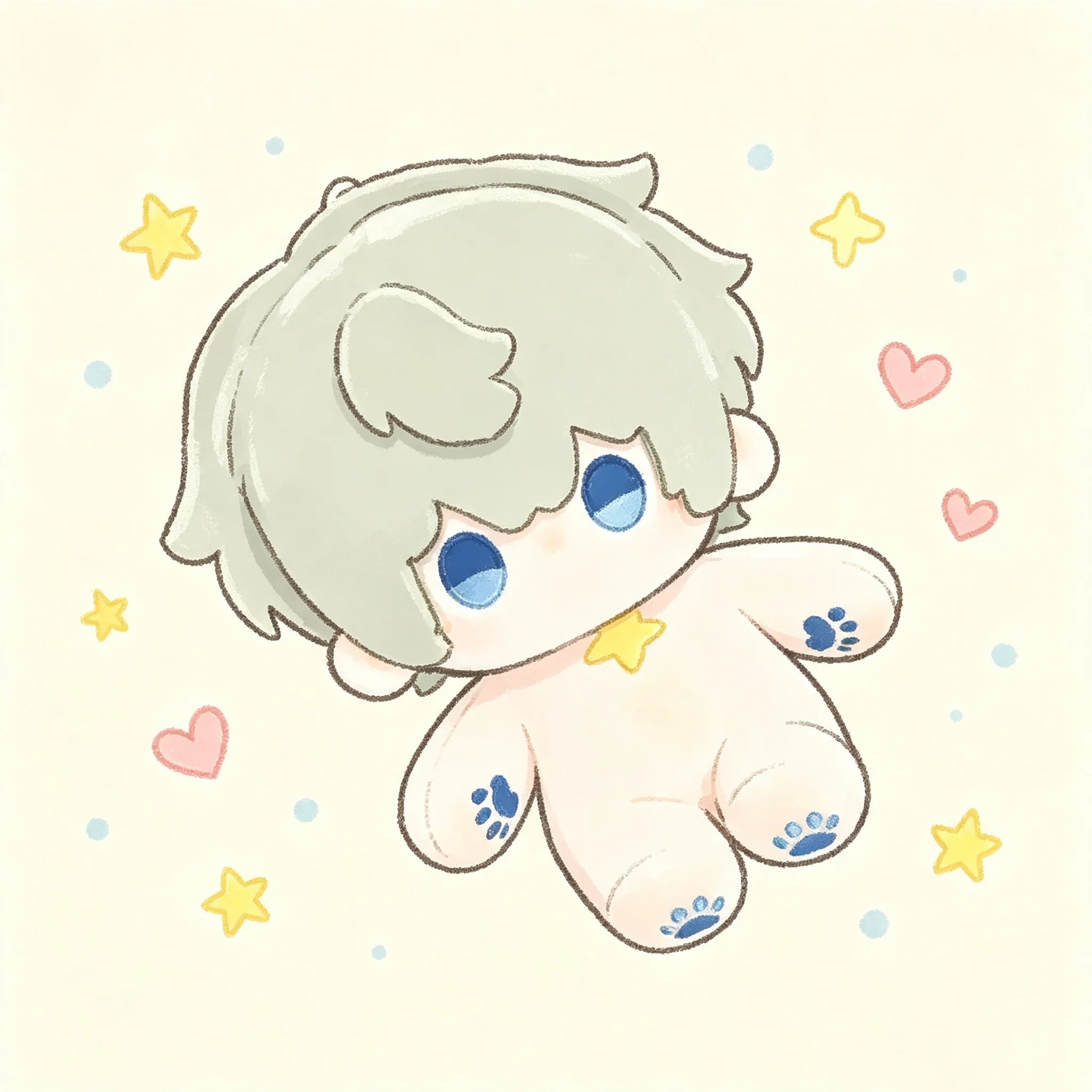 10CM Anime Identity Ⅴ Toy Love and Deepspace Xavier Cute Plush Stuffed Bean Eyes Body Cotton Doll Exquisite Soft Stuffed Plushie