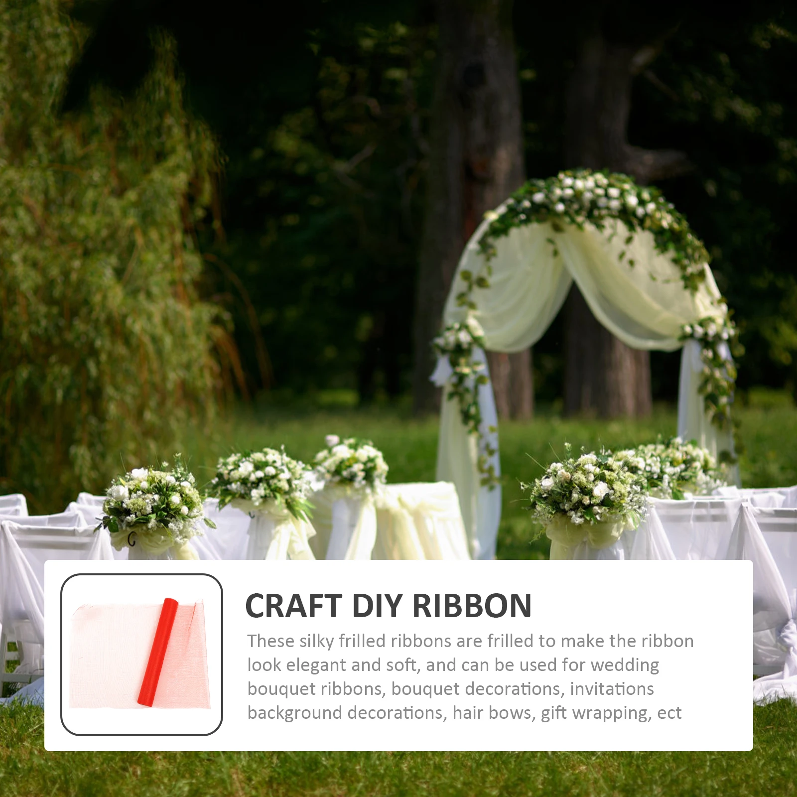 

1 Roll Mesh Party Gauze Stair Handrail Decor For Craft Multifunctional Diy Ribbon Diy Crafts Multifunctional Ribbon
