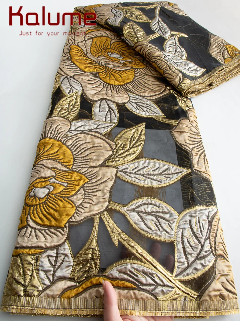 الأزرق الملكي النيجيري الديباج الأورجانزا أقمشة الدانتيل 2025 أحدث قماش دانتيل جاكار الأفريقي للمساء حفلة موسيقية فساتين النساء الفاخرة