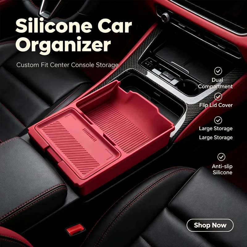 For GWM Tank 300 2025 Center Console Lower Storage Box, Drop-in Organizer Tray, Interior Accessory car accessories