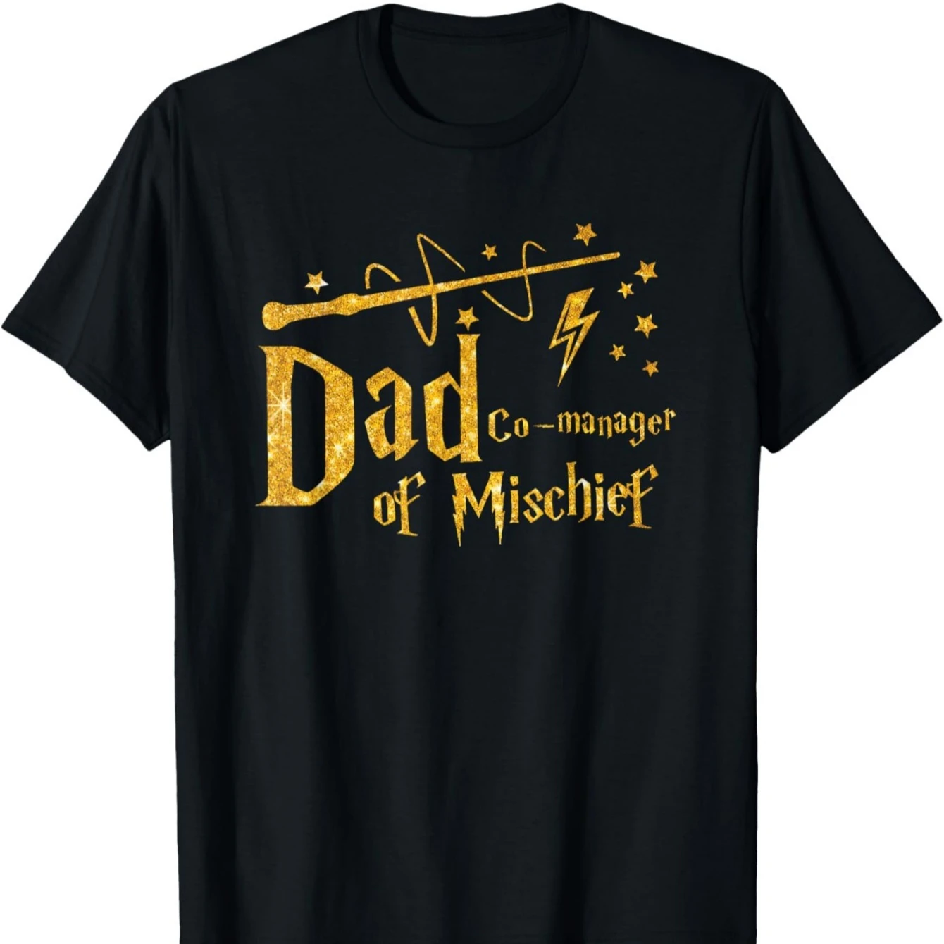 

Manager of Mischief Family Matching Birthday Magical Dad T-Shirt 100% Cotton O-Neck Short Sleeve Summer Casual Mens T-shirt