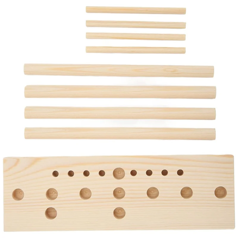 【Hot Selling】Bows Ribbon Making Tool Bow Wooden Maker Board Sticks Kit For Bows DIY Crafts