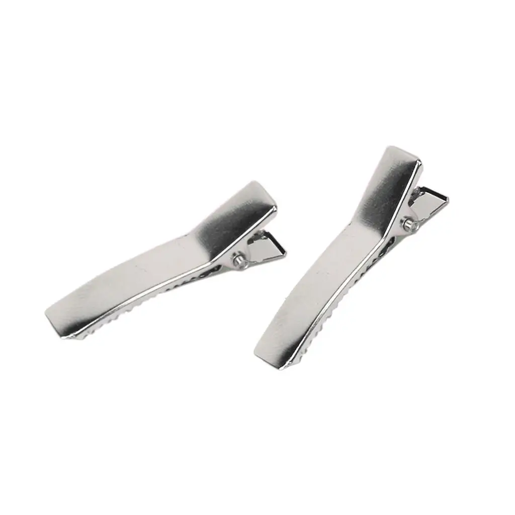 50pcs Small  Hair Clip Prong  Bow Alligator Clips 35mm