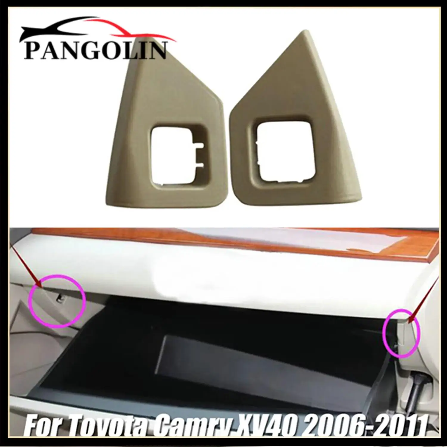 

1Pair Glove Box Tool Storage-Buckle Lift & Right Accessories For Toyota Camry XV40 2006-2011 Car Accessories