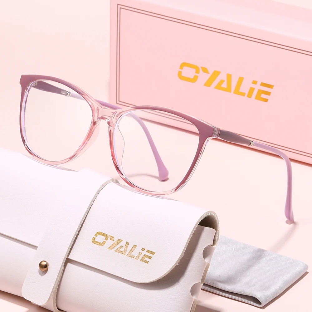 نظارات عصرية متعددة الألوان من Oyalie، بتصميم رائع وخطوط ناعمة، تعزز بشكل أفضل لشكل الوجه، مناسبة للمطابقة مع الملابس والملابس المختلفة