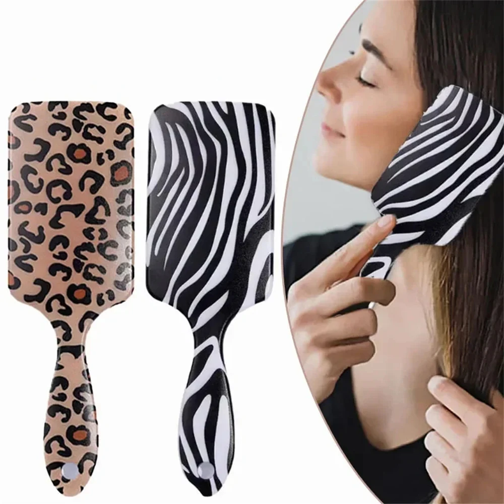 1pc Texture opaca Capelli lisci Cuscino d'aria Pettine a bordo grande Pettine per acconciature per le donne