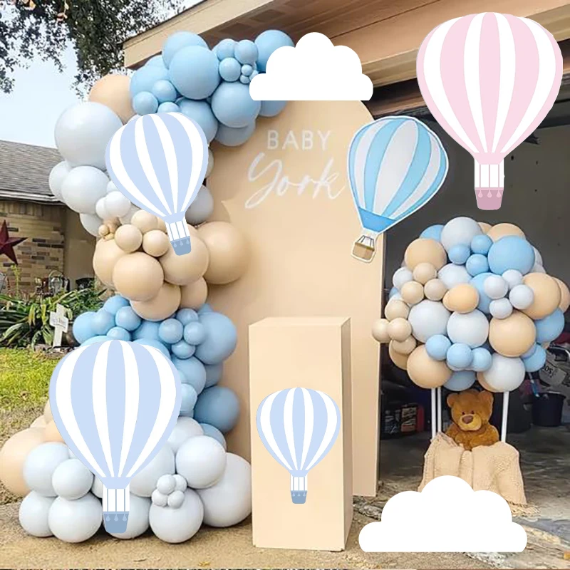 18/24/36inch Hot Air Balloon Cardboard  Baby Birthday Paty DIY Backdrops for Baby Shower Wedding Party Photo Props Cutouts Decor