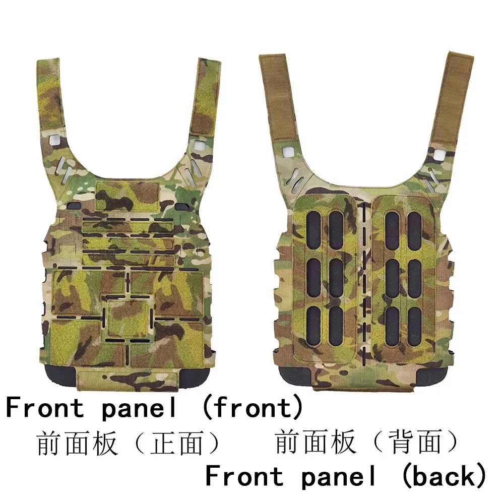 Outdoor practical  QP Style Tactical Vest Body Laser Cut Front and Rear Panels 500D Fabric With EVA Plate