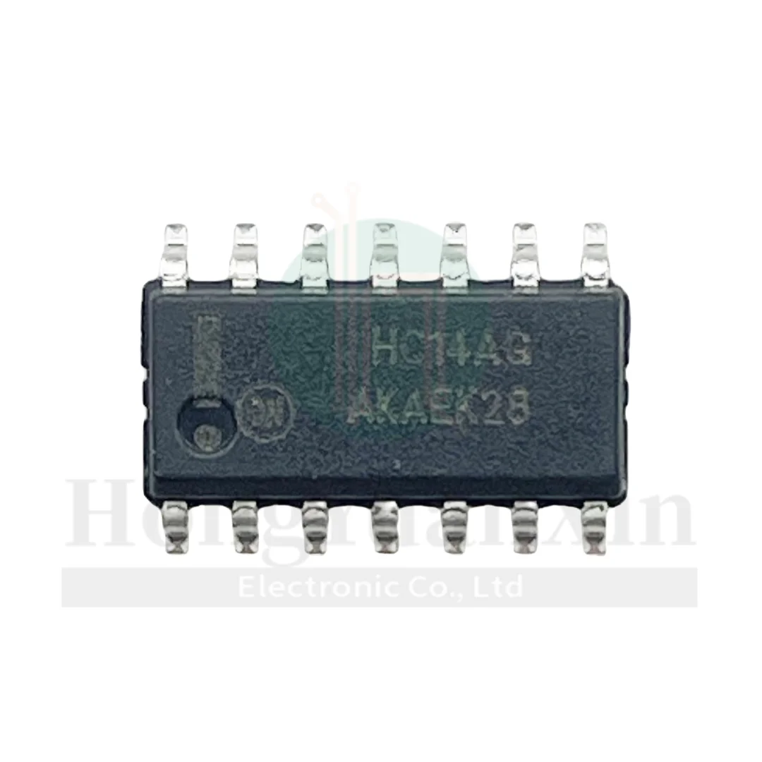 10PCS/ MC74HC14ADR2G silk screen HC14AG gate and inverter chip SMD SOP14 brand new original