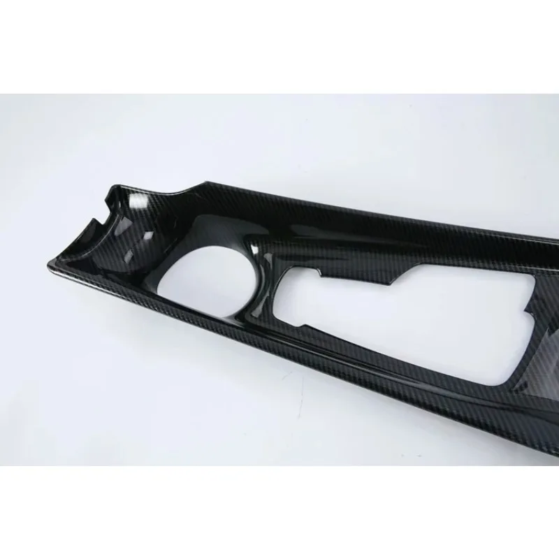Carbon Fiber Drawing Car Interior Central Console Gear Shift Panel ABS Trim 1pcs For Toyota CHR C-HR LHD & RHD 2016-2018