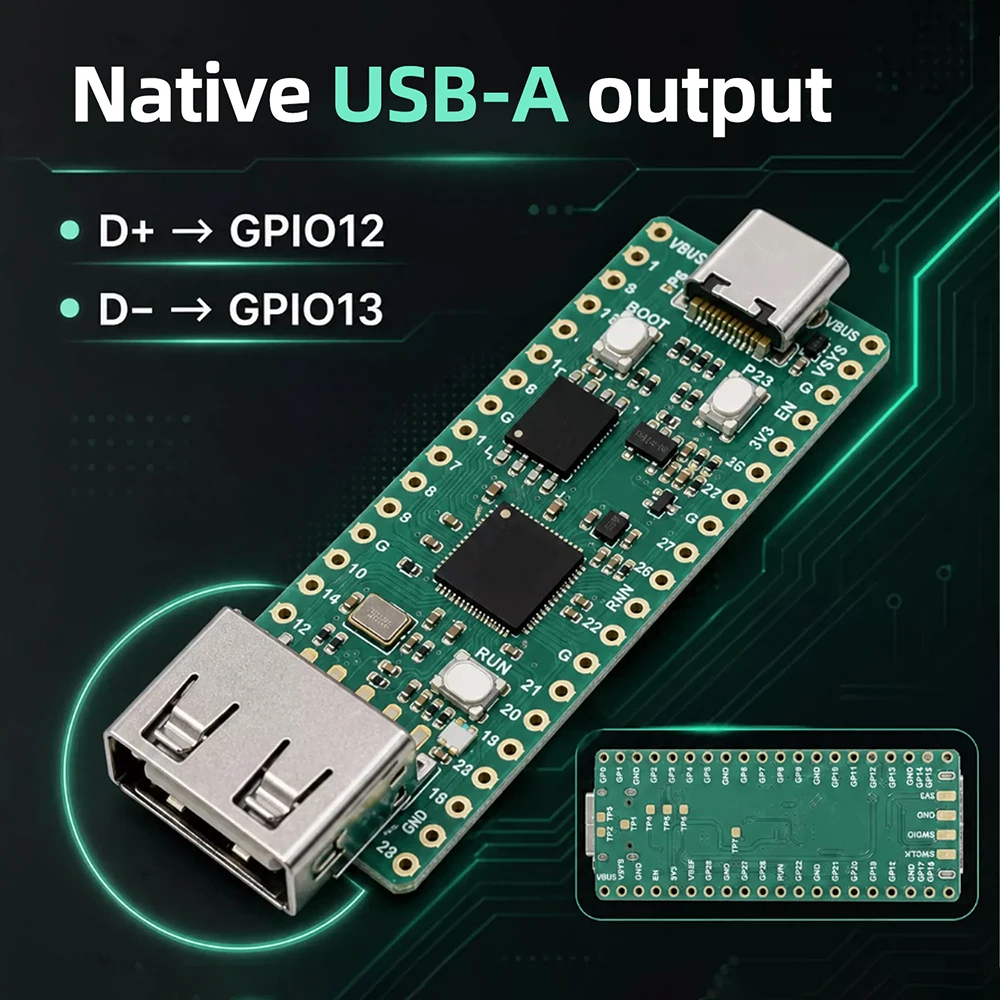 RP2350 Development Board Microcontroller Processor USB  Type-C interface  for  Raspberry Pi Pico 2