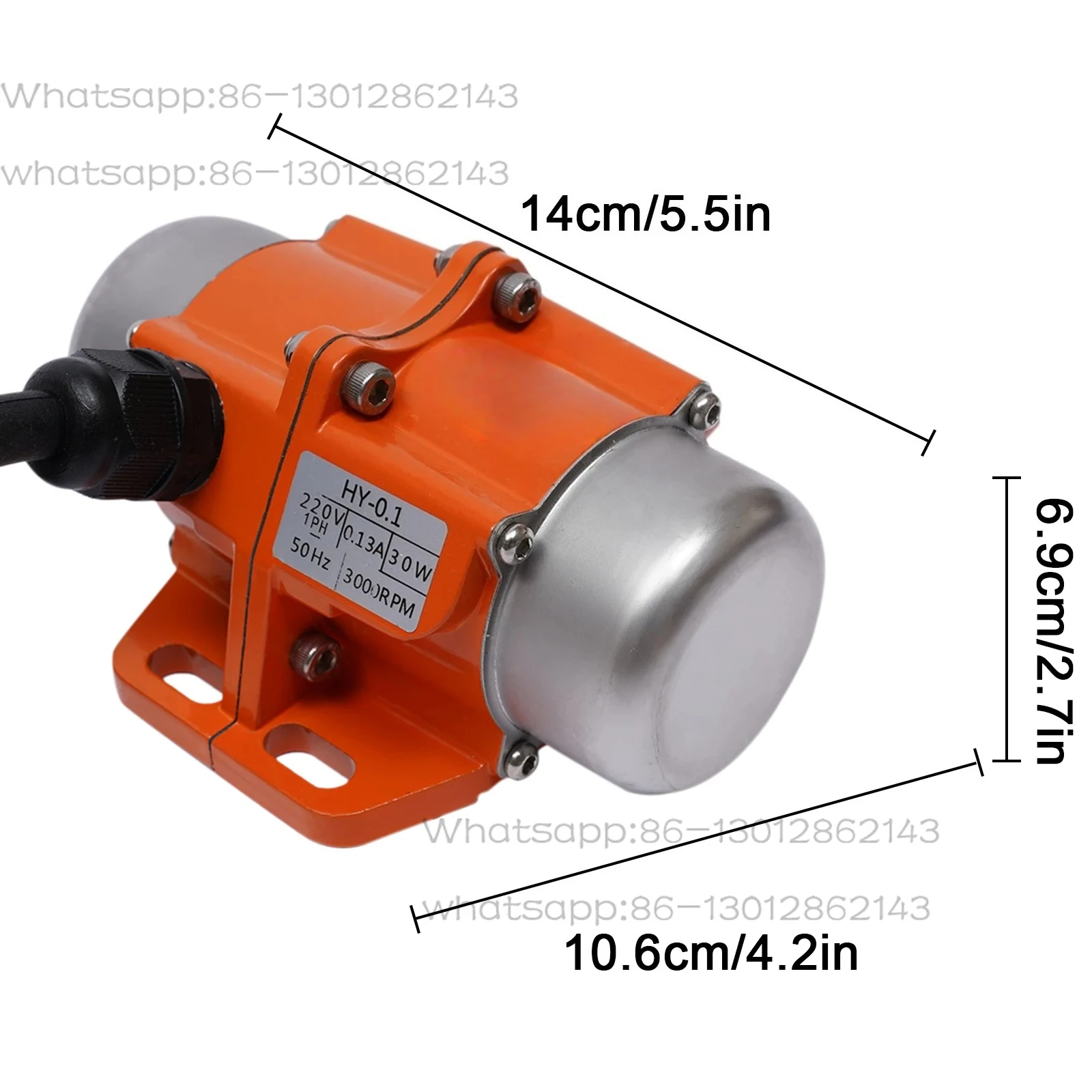 

Moteur vibrant AC 30W Unwuchtmotor moteur vibrateur asynchrone 220V monophasé 3000 tr/min monophasé en aluminium